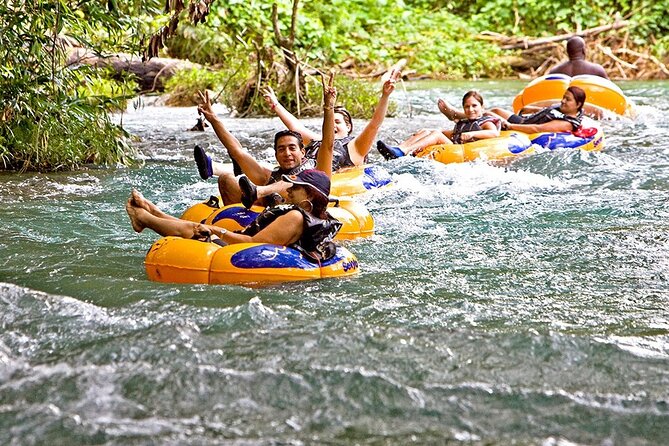 River Rapids Tubing and Beach Visit with Private Transportation - Getting ready beside the river