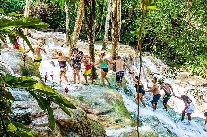 Zipline, Dunn’s River Falls, Bamboo Rafting & Horseback Ride Tour - Starting at Dunn’s River Falls